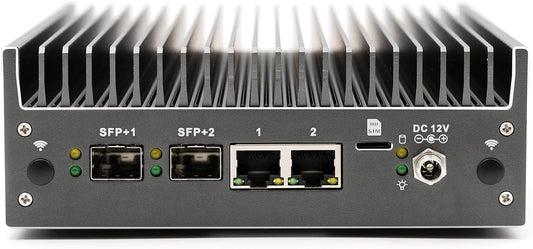 Protectli Vault Pro VP2440-4 poort, Micro Appliance/Mini PC - Intel N150, 2X 10G SFP+ NIC's, 2X 2.5G NIC's, DDR5 RAM, 32 GB eMMC on-board, M.2 SATA SSD Storage, AES-NI, Barebones