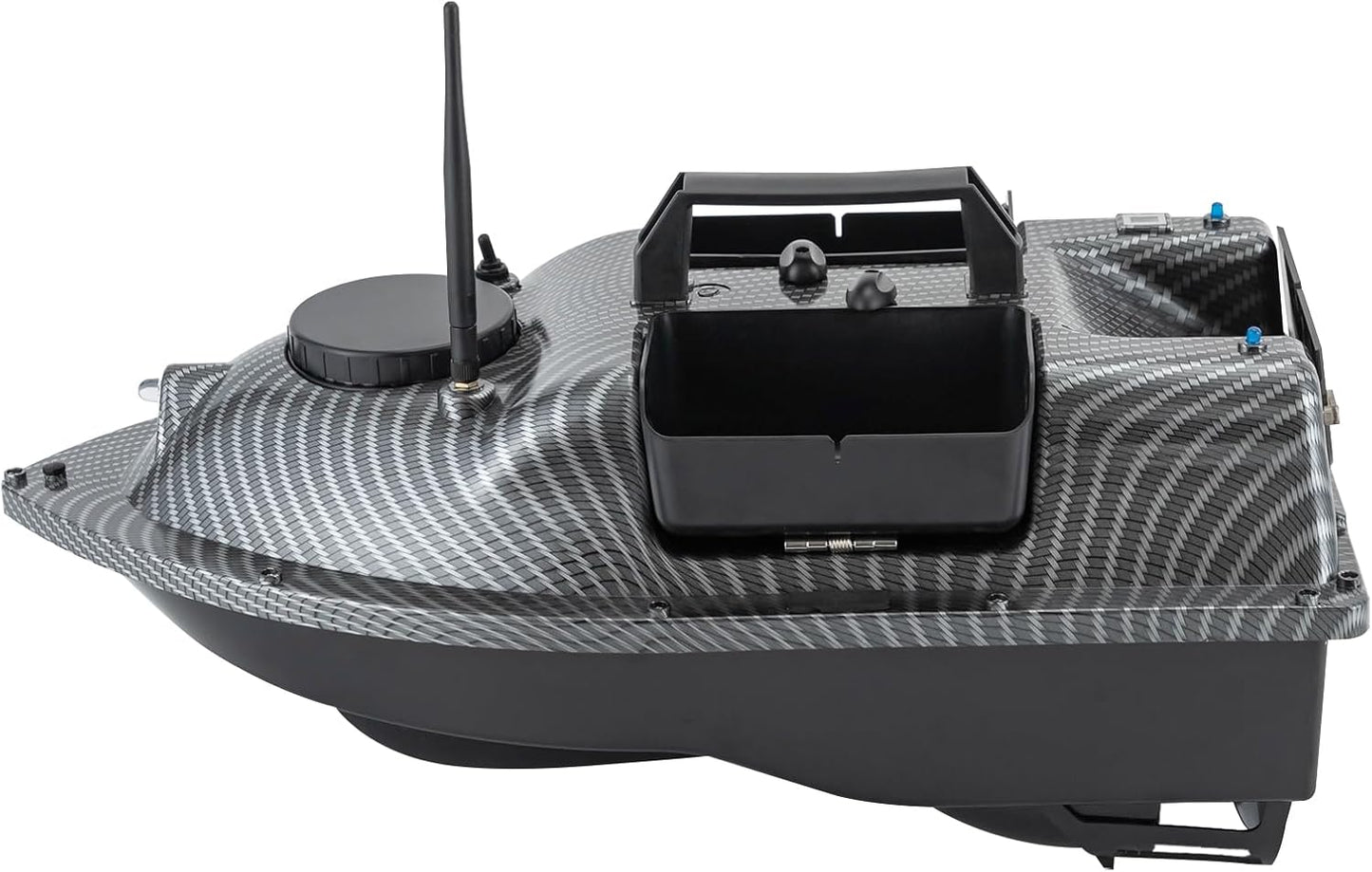Feeder Boat, Baitboat, Fishing Cage, Boat, RC Carp Fishing, Fish Finder, Wireless, Night Fishing, Fishing Bait, Bait Boat with Remote Control, GPS, Bait, Bait Fishing Bait Boat LED, 52 W, 600 - QUORE