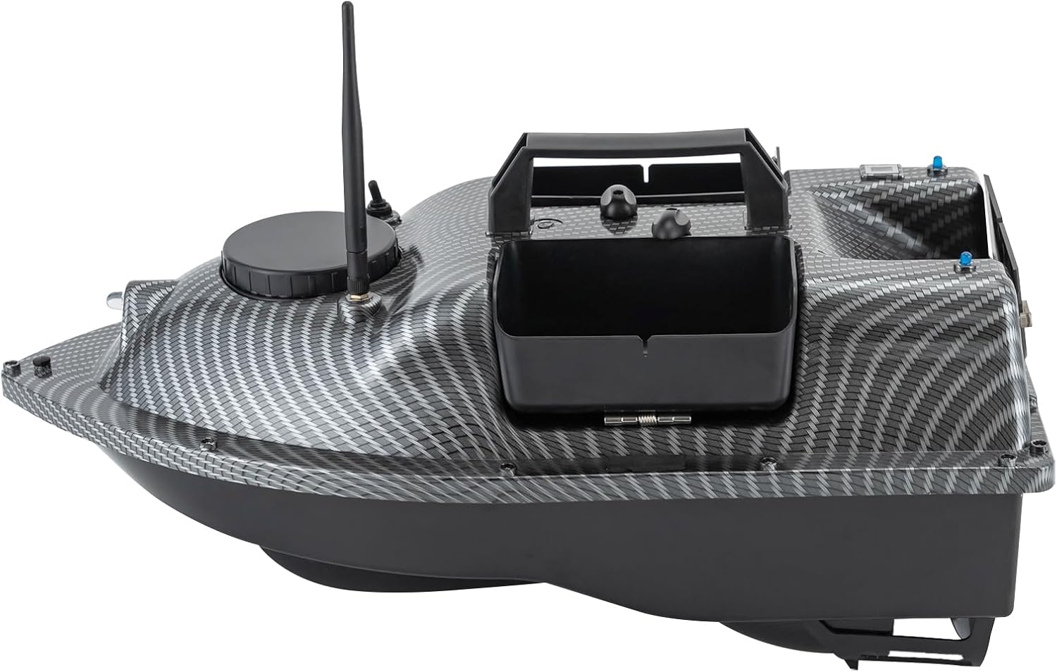 Feeder Boat, Baitboat, Fishing Cage, Boat, RC Carp Fishing, Fish Finder, Wireless, Night Fishing, Fishing Bait, Bait Boat with Remote Control, GPS, Bait, Bait Fishing Bait Boat LED, 52 W, 600 - QUORE