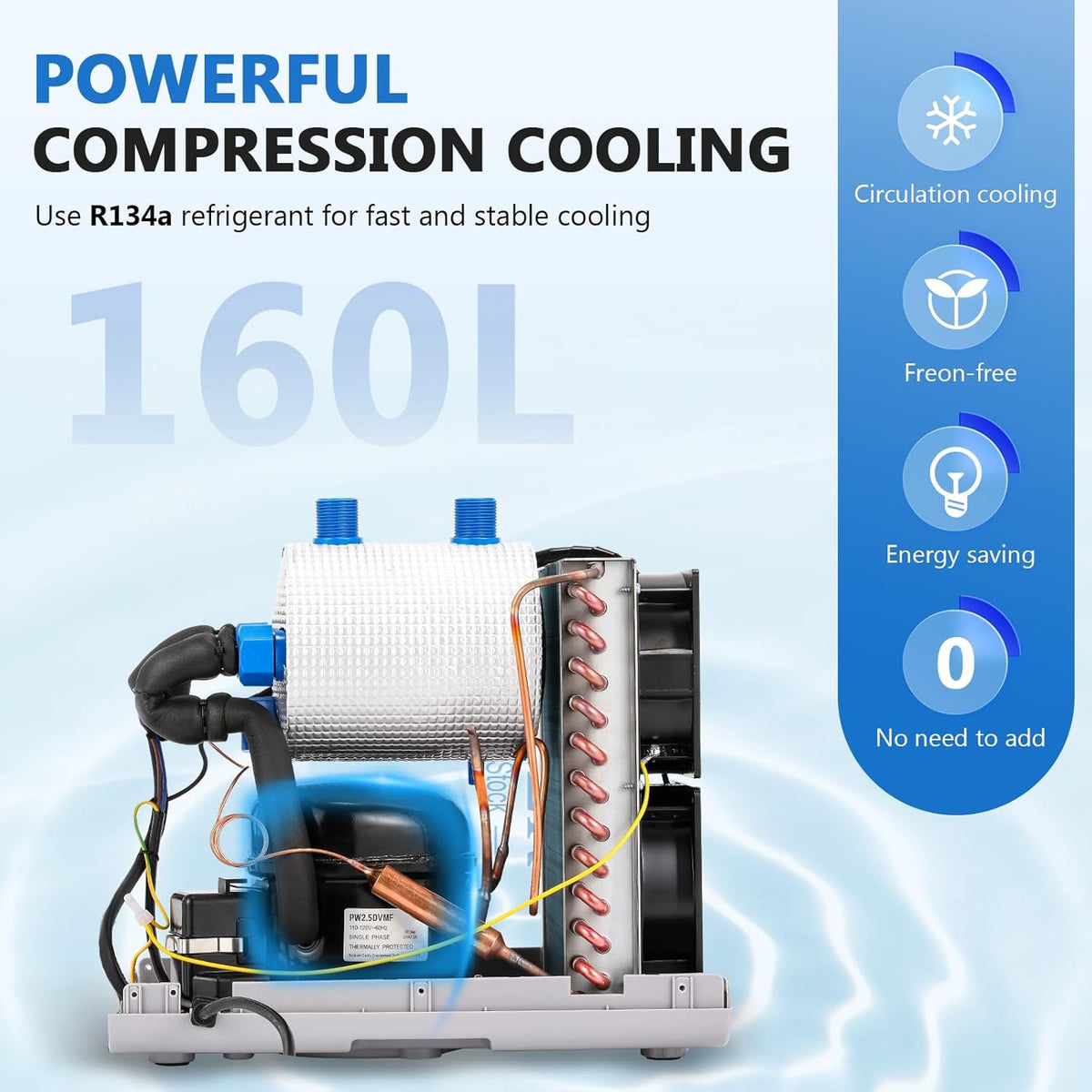 Aquarium Waterkoeler – Aquarium Chiller – Vistank Chiller – Waterkoeler – Aquarium Koeler – Tot 160 Liter – Stil Ontwerp