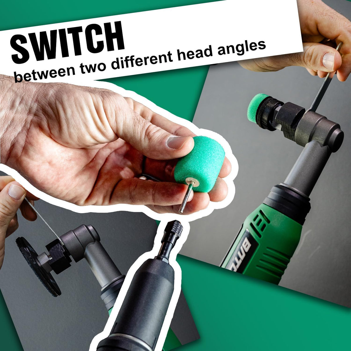 BATOCA S6 Mini Batterij Polijstmachine,DA&RO Polijst machine,Professionele Set voor Detailing en Lakverzorging,12V Auto Polijsten-25mm/50mm/75mm,1000-5000PRM&4200-21000rpm,polijstspons/wolschijf