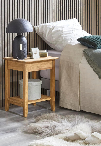 HAKU Console eiken, Massief hout - Maat: B 50 cm x H 60 cm x D 40 cm, Stijl: Traditioneel