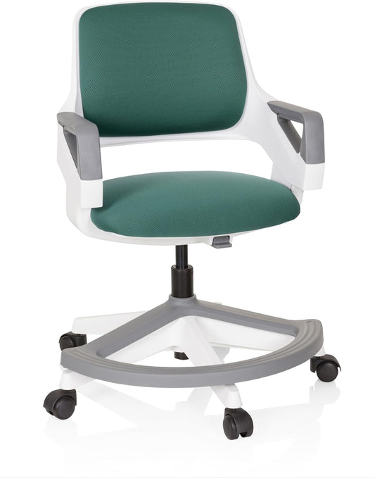 hjh OFFICE Kinder bureaustoel KID FLEX Stof Petrol