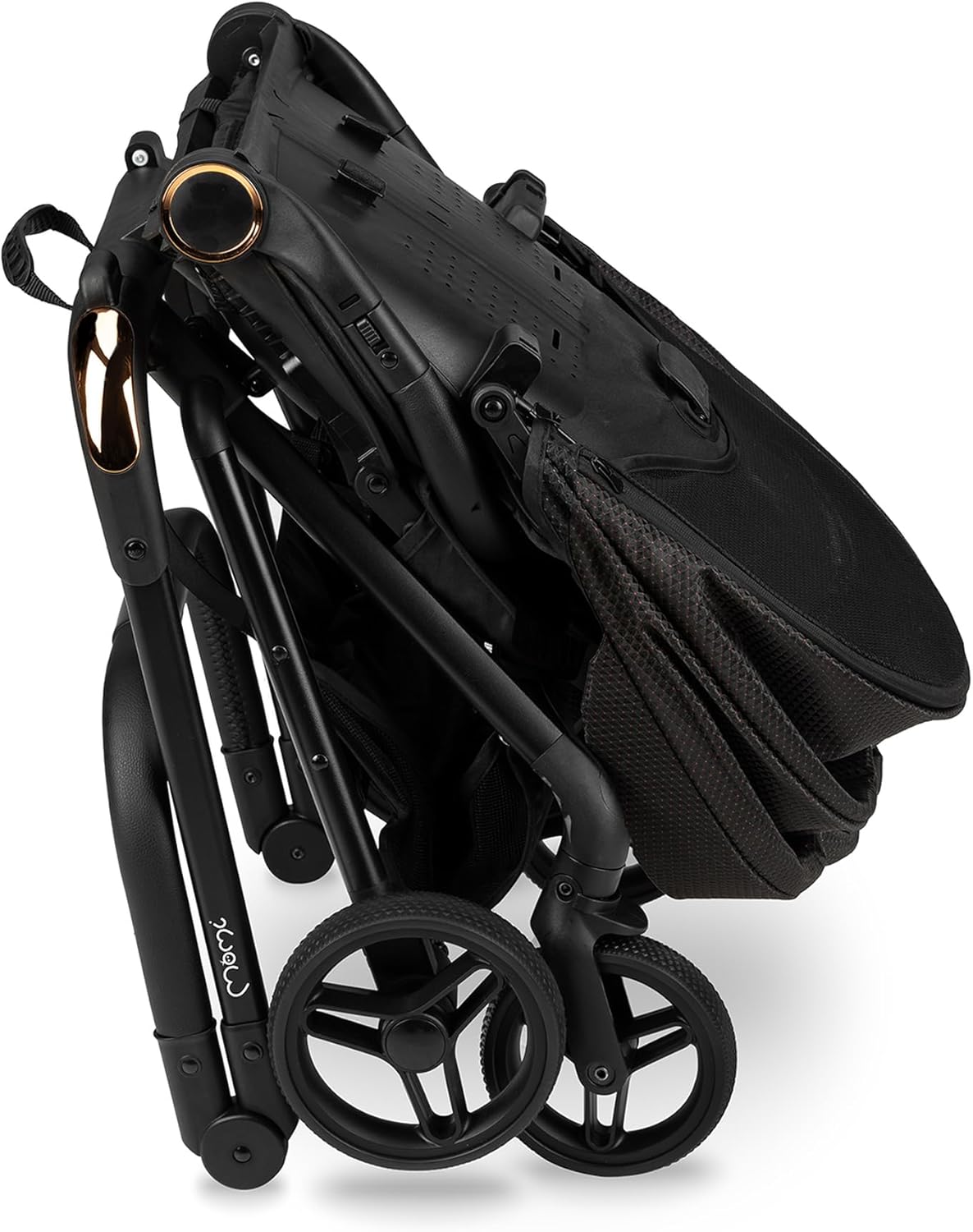 MoMi ADELLE kinderwagen voor kinderen vanaf 6 maanden (tot 22 kg), opvouwbare kinderwagen met 360° zitting en 5-punts veiligheidsgordel, boodschappenmand en draaggreep na het opvouwen