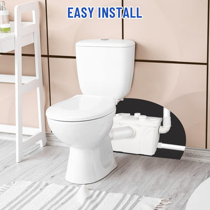 700 W sterk hefinstallatie, wc lifting systeem, sewage pomp, 190 l/min vuilwaterpompen, fecaliënpomp, huishoudpomp voor toiletten, douche, badkuipen, vaatwasser, wastafel, 4 inlaten