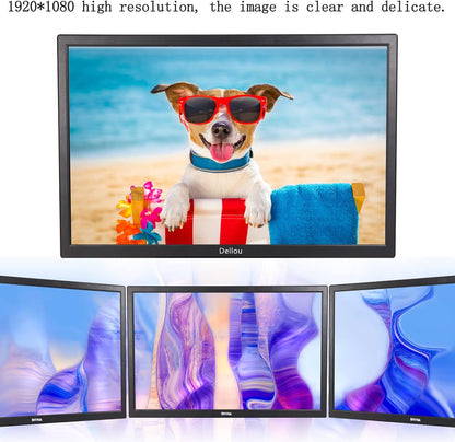 Bewakingscameramonitor met 56 cm (22 inch) touchscreen, multifunctioneel, HDMI, AV, BNC, VGA, USB-ingang, computermonitor met lcd-display, 1920 x 1080 Full HD
