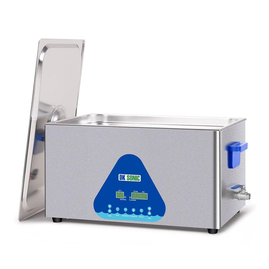 DK SONIC Industriële Ultrasoon Reiniger, 22L 480W Geluidsreiniger met Verwarming & Timer, Digitale Bediening voor Motoren, Carburateurs, Kettingen (Inclusief Mandje)