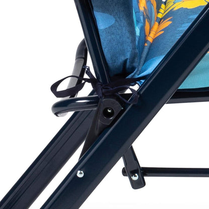 Opvouwbare ligstoel, verstelbaar, gewatteerd, 86 x 62 x 114 cm, 6 posities, met anatomische kop, wasbare stof en stabiliserende poten voor meer veiligheid