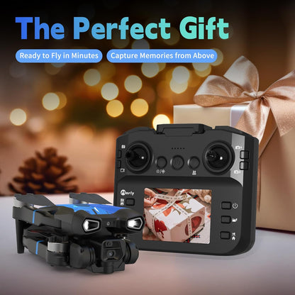 M18LCD RC Quadcopter met 1080P Camera 45° Verstelbare Lens Borstelloze Motor Eenknops Start/Landing FPV Opvouwbaar voor Volwassenen