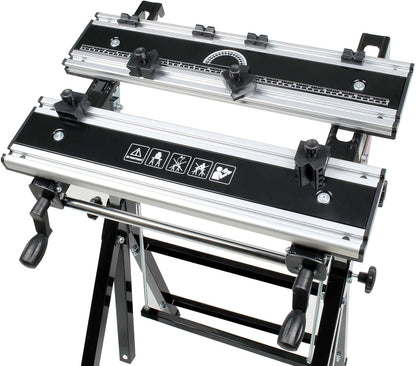 Wiltec mobiele werkbank tot 100 kg – inklapbare werktafel – verstelbare hoogte 77-107cm – kantelen