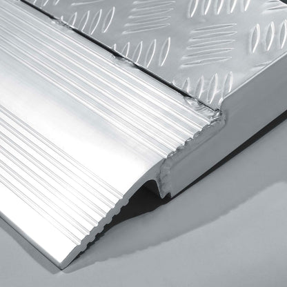 2x oprijplaten aluminium - 228 cm 1360 kg - oprijplaat motoroprijplaat oprijsteun opvouwbaar
