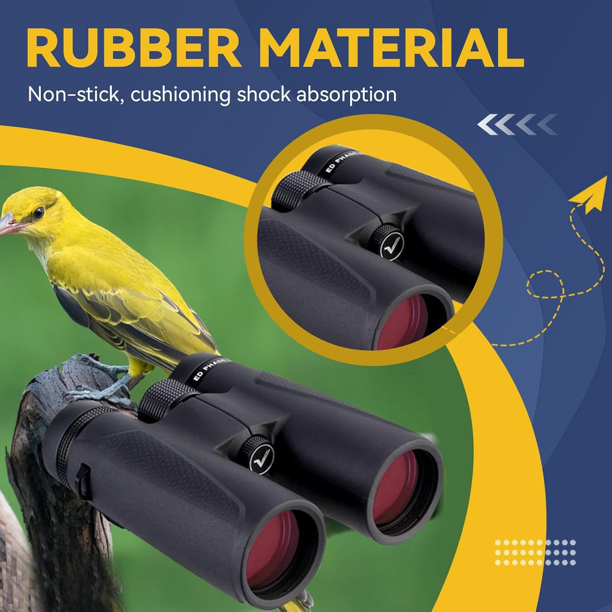 Svbony SV202 Binoculars 10x42 ED Glass BAK4 Prism FMC Lens Sports Binoculars Telescopes Magnesium Alloy Body Water Resistant with Carrying Case Neck Strap - QUORE