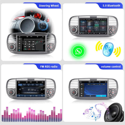 Autoradio – Auto Radio – 1-DIN Radio – 2-DIN Autoradio – Multimedia Radio – Touchscreen – Draadloos CarPlay & Android Auto