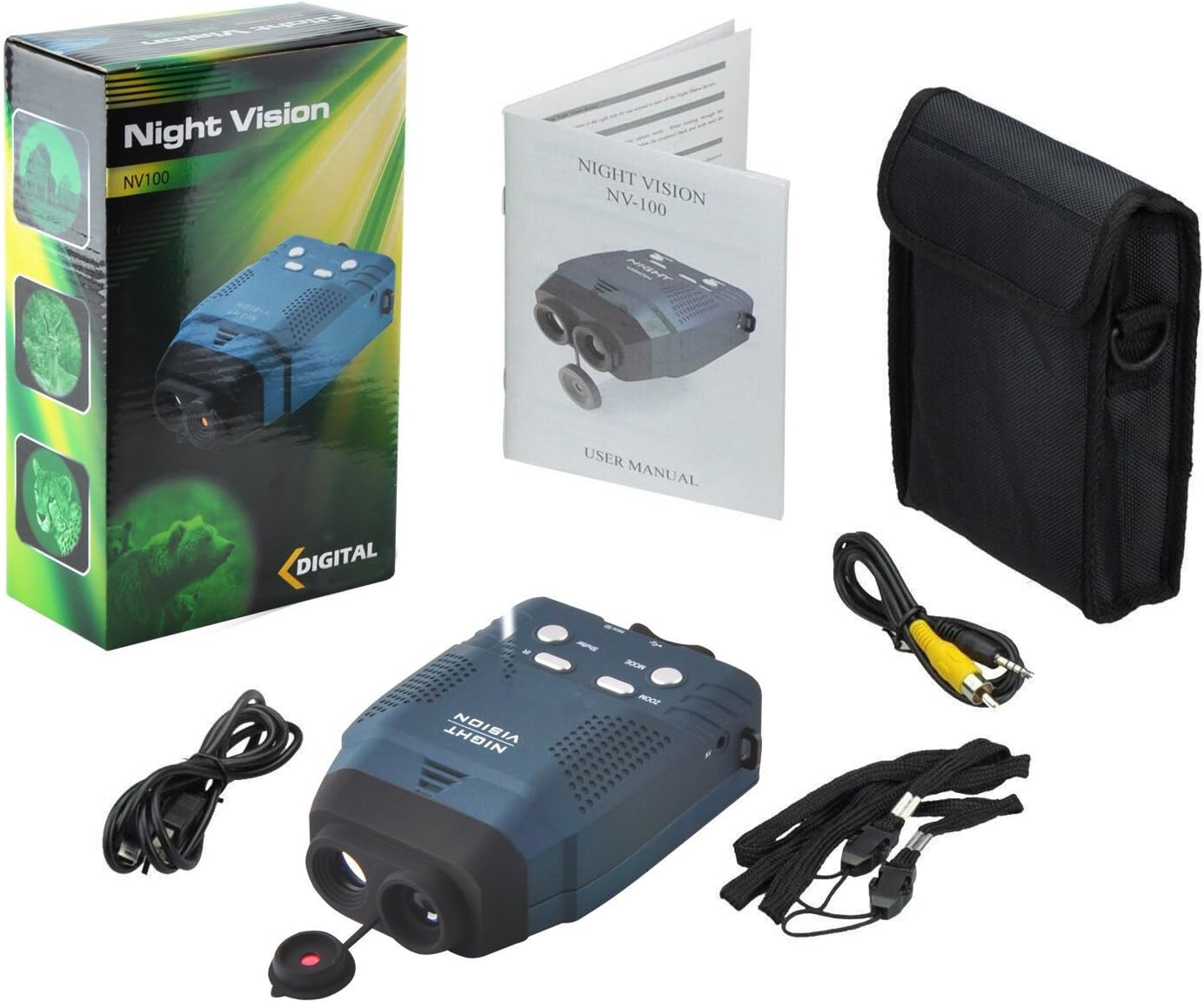 Digitaal nachtzichtapparaat NightVision 3x14 infrarood straler verlichting jacht NS1