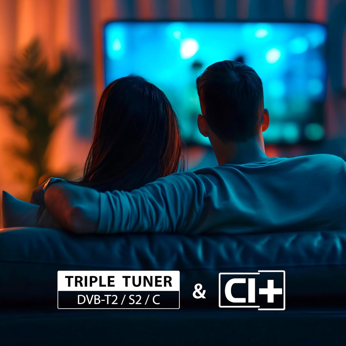 DYON Movie Smart 22 VX Smart TV met HD Triple Tuner (DVB-C/-S2/-T2), App Store, Netflix, Prime Video, YouTube, DAZN, Disney+, waipu.tv, hotelmodus