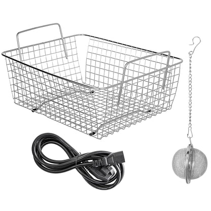 Ultrasone Reiniger – Ultrasoon Schoonmaakapparaat – Ultrasoonbad – Sieradenreiniger – Brillenreiniger – 10 Liter RVS Tank – Verwarming En Timer – 40 kHz Ultrasoonkracht