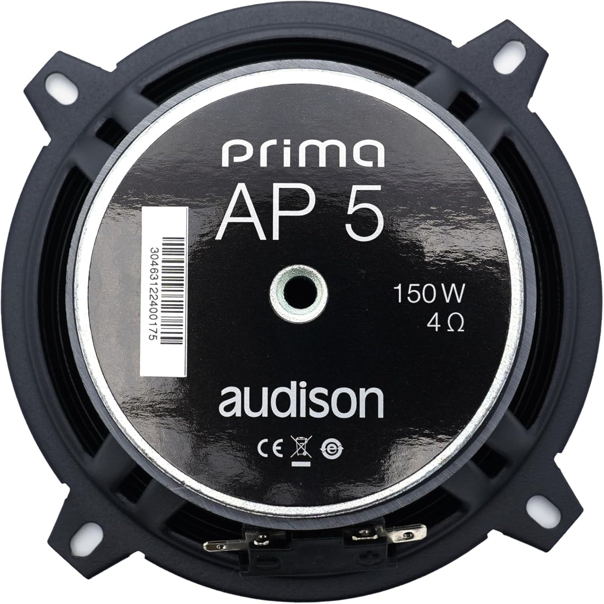 Audison APK 130 2-weg autoluidsprekersysteem, 225W piekvermogen, 5,25 inch componenten met crossover, 4 Ohm impedantie, frequentiebereik van 50 Hz tot 20 kHz, zwart