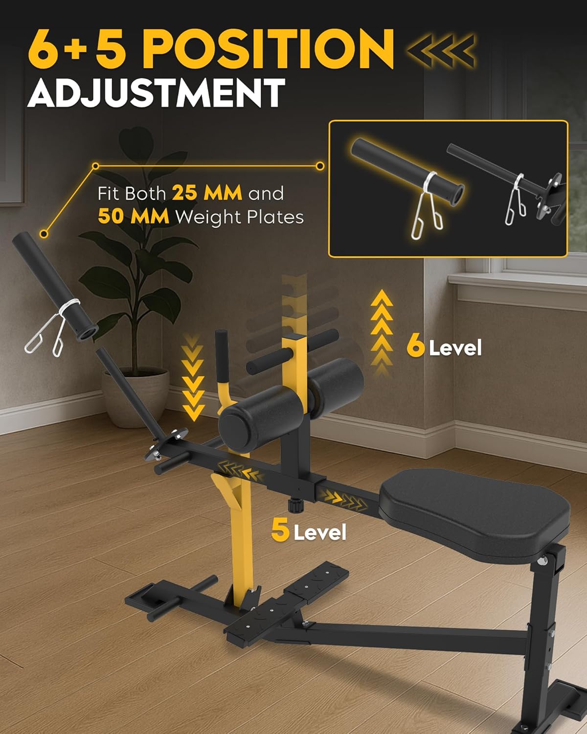 GUUG Calf Machine Road Traine Calf Stretcher Seated Leg Trainer for Home Strength Leg Trainer Leg Training Device Training Seated Calf Raise Machine Yellow - QUORE