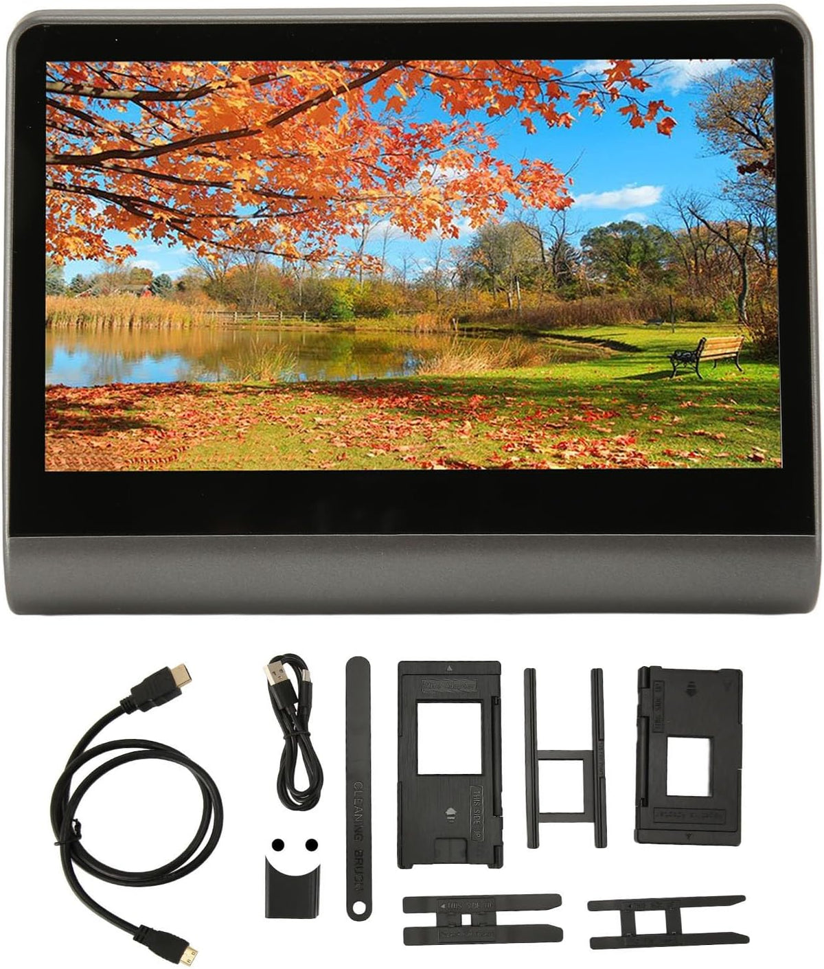 Film- en diascanner met stekker – Filmscanner – Diascanner – Negatiefscanner – Digitale filmscanner – 7 inch HD-beeldscherm – 16 GB intern geheugen