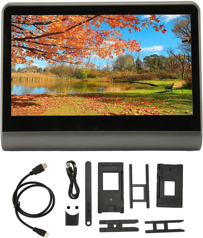 Film- en diascanner met stekker – Filmscanner – Diascanner – Negatiefscanner – Digitale filmscanner – 7 inch HD-beeldscherm – 16 GB intern geheugen