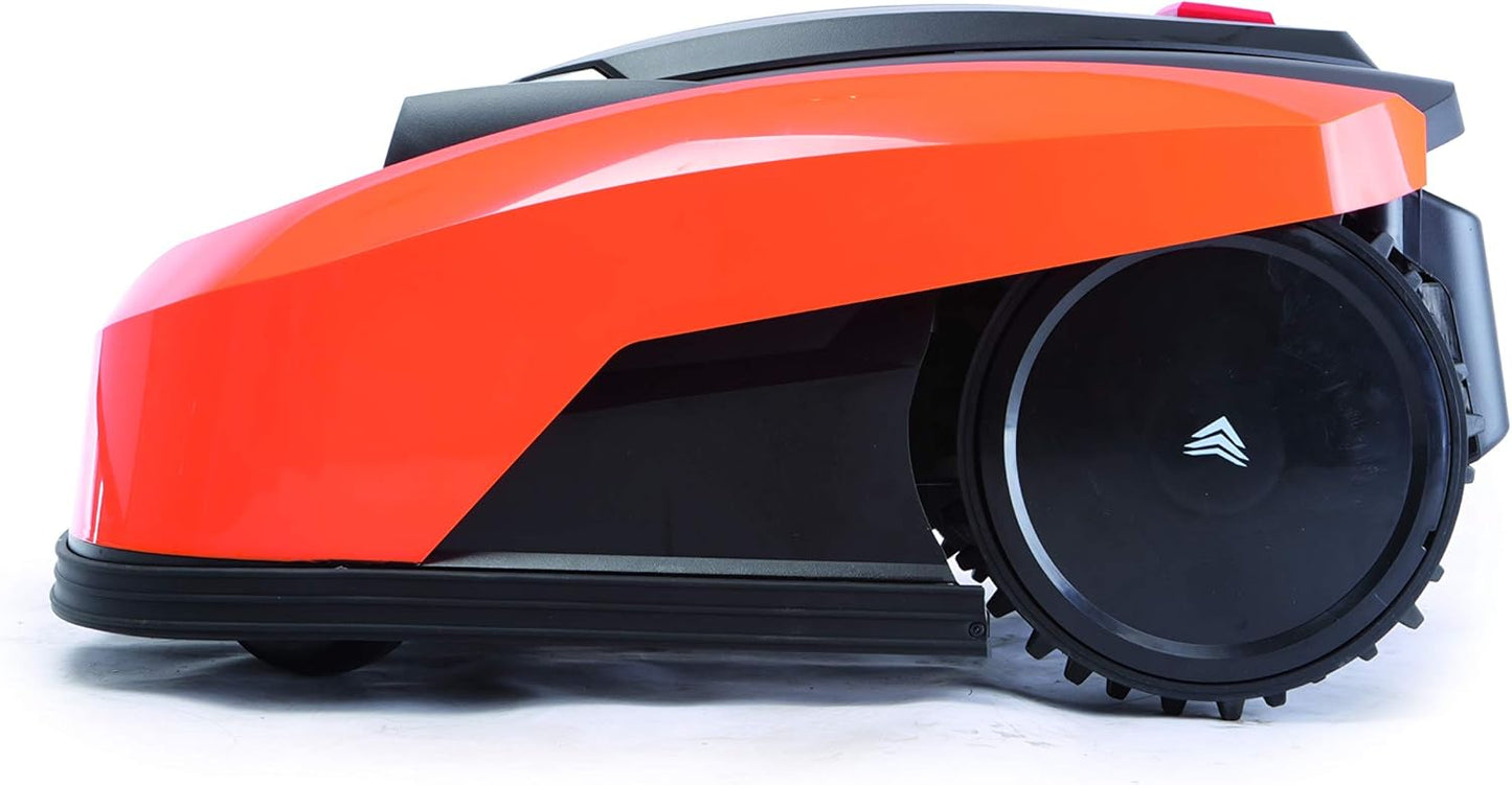 Yard Force YardForce X100i Robotmaaier met app-bediening, zelfrijdende grasmaaier, robot met multizone-programma, accu gazonrobot voor maximaal 1000 m² gazon en 40% helling, 28 V, zwart/oranje