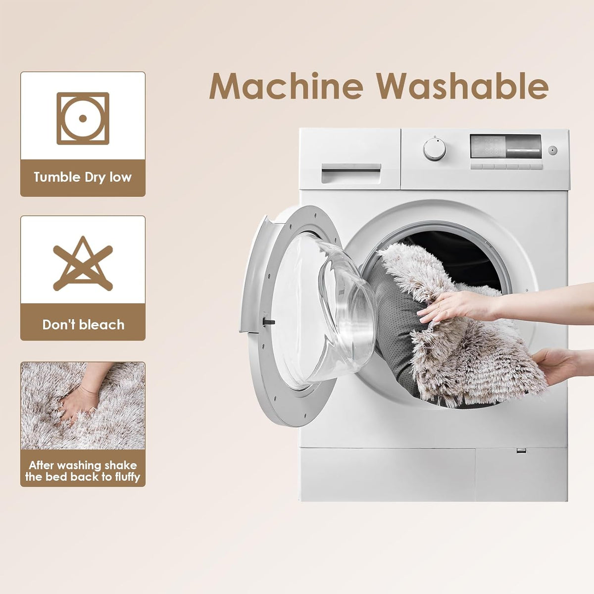 Hondenkussen Grote Hond – Hondenmat – Hondenbed – Dierenkussen – Huisdierkussen – Zacht Pluche – Antislip En Machinewasbaar – 120x90x10 cm