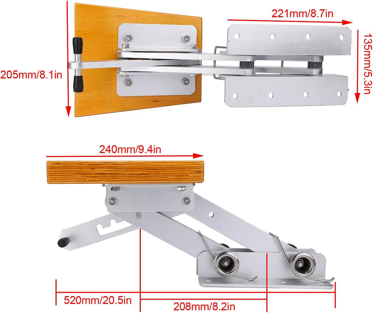 Outboard motorbeugel, verstelbare aluminium marine beugel voor 2-takt motoren zwaar uitgevoerd tot 13 4 inch geschikt voor powerboats en jachten