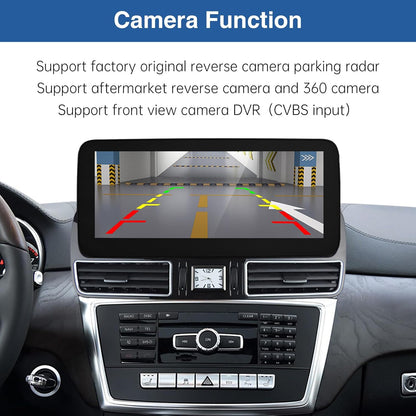 Road Top 12.3 inch Carplay Touch Screen Car Radio for Mercedes Benz ML GL W166 X166 2012-2015 Year with NTG4.5/4.7 System, Support Wireless Android Auto, Mirrorlink - QUORE