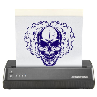 Tattoo Stencil Printer – Tattoo Printer – Tattoo Transferprinter – Tattoo Sjabloonprinter – Draadloze Tattoo Printer – Thermisch Printen Zonder Inkt – 2500mAh Draagbare Batterij
