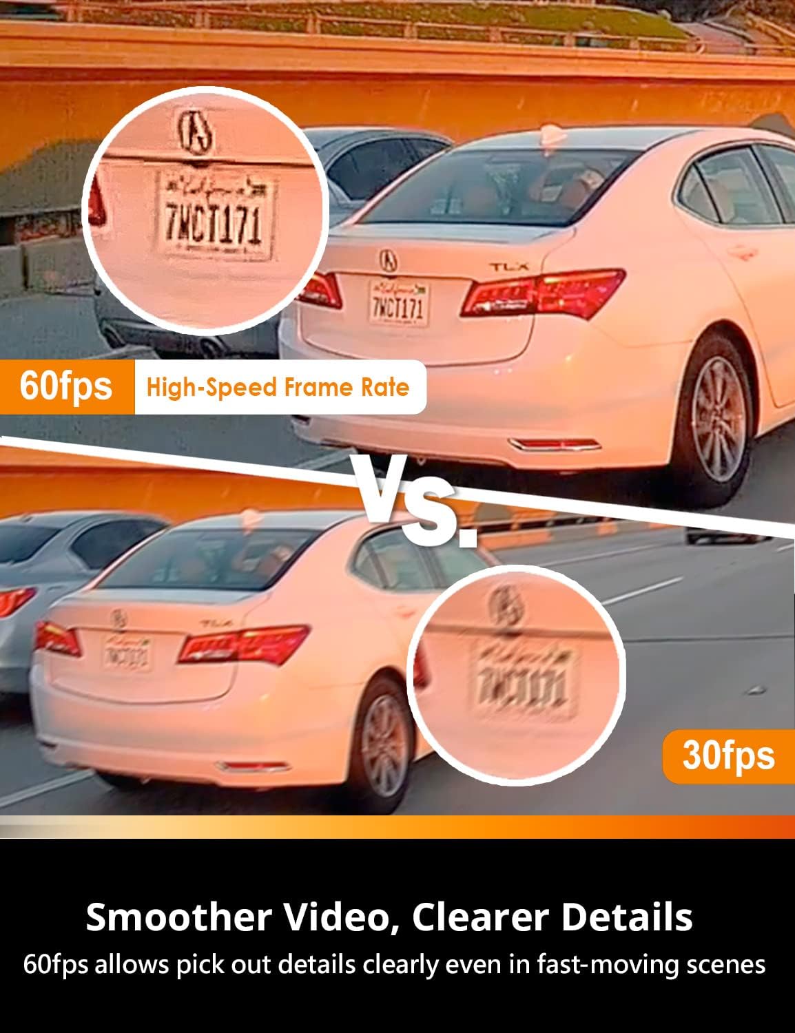 Dashcam Voor En Achter – Dubbele Dashcam – Dashboardcamera – Autocamera – Auto Camera – 1080P 60 Fps Met Wifi En GPS – Nachtzicht, G-Sensor En Parkeermodus