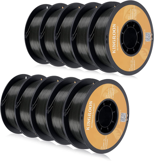 PLA Filament Bundel – 3D Printer Filament – 3D Print Draad – 3D Printer Draad – PLA 3D Filament – 10 kg Veelkleurig – Nauwkeurige Diameter ±0,03 mm – Vacuümverpakte Spoelen