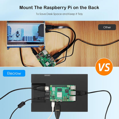 8 Inch Touchscreen Monitor – Mini Monitor – HDMI Monitor – IPS Display – Raspberry Pi Scherm – 1280 x 800 HD – Capacitief 5-Punts Touchscreen