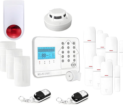 LIFEBOX - Alarminstallatie voor thuis, draadloos, WLAN, internetbox en GSM Futura, wit, Smart Life – alarm, schaalbaar, zonder contract en verbonden – gewoon je huis – set dier 6