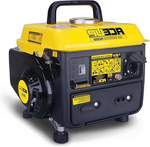 Benzinegenerator – Stroomgenerator – Noodstroomvoorziening – Powergenerator – 750 W Piekvermogen – Compact, Lichtgewicht 15,9 kg – 230 V Stopcontact – Automatische Uitschakeling - QUORE