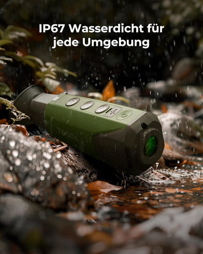 TOPDON TS004 warmtebeeldcamera jacht, 256 x 192 IR-resolutie, 50 Hz, 13 mm lens, 11 uur looptijd, 410 m detectiebereik, 8 x zoom, 32 GB