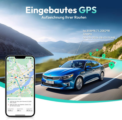 Dashcam Auto Voor Achter – Autocamera – Autodashcam – Dubbele Dashcam – Camera Voor En Achter – Echte 4K Voorcamera – GPS & WiFi