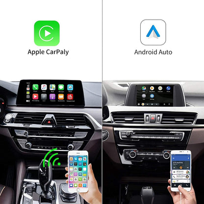 Ninetom Apple Carplay Draadloze adapter, decoder voor BMW NBT-systeem, X1, X3, X4, X5, X6-serie 2012-2016 jaar, ondersteunt draadloze Android Auto, Mirrorlink, GPS-navigatie, Siri, achteruitrijcamera