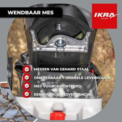 IKRA Elektrische Hakselaar IMH 2800, incl. opvangzak 45l, 2800W, incl. 2x extra omkeermessen