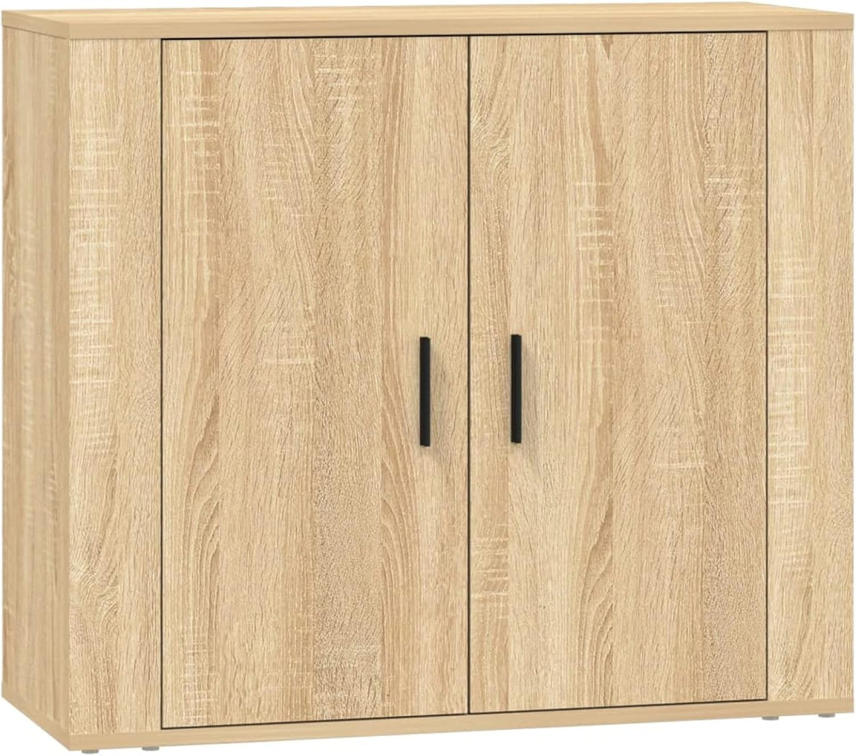 Sideboards 3 STK. Sonoma-eiken houten opbergkast kast woonkamer dressoir kast kast - QUORE