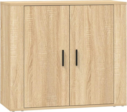 Sideboards 3 STK. Sonoma-eiken houten opbergkast kast woonkamer dressoir kast kast - QUORE
