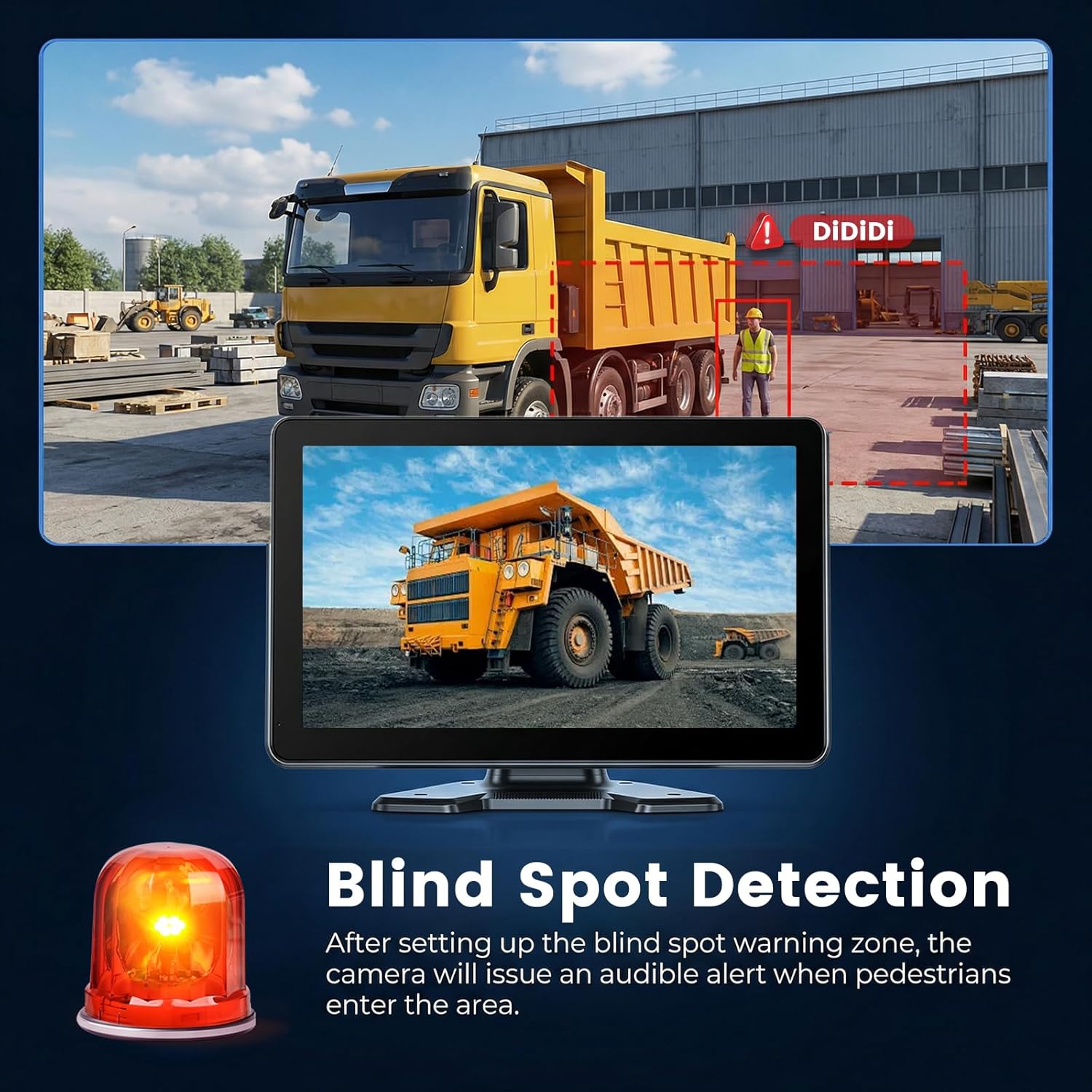 10,1 inch touchscreen-camera met kabelaansluiting en BSD - QUORE