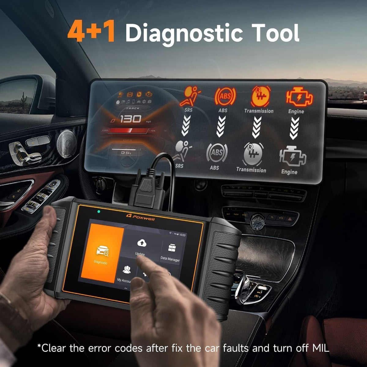 OBD2 Scanner – Diagnoseapparaat – Foutcode Lezer – Auto Diagnostische Tool – Autodiagnose Scanner – Kleurentouchscreen – Draadloze WiFi Updates