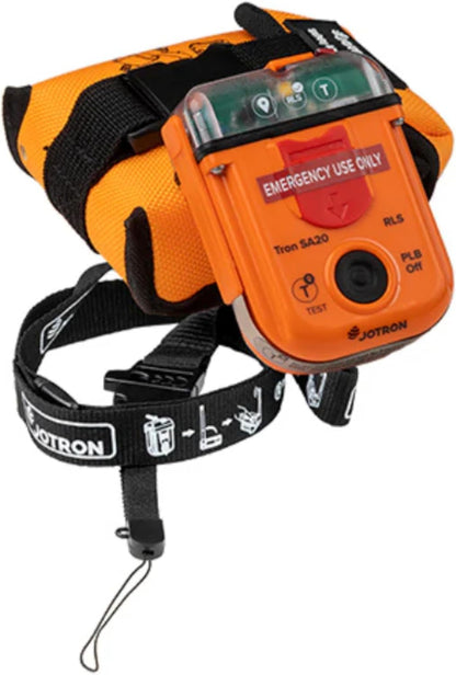 Jotron Tron SA20 PLB Persoonlijke locatiebaken | compact en licht | GPS en Galileo GNSS | 406 MHz noodsignaal | waterdicht | SOLAS goedgekeurd | geprogrammeerd voor Britse registratie