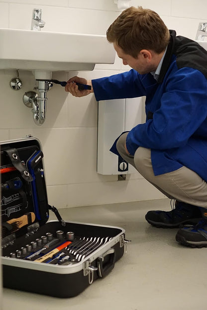Sanitair Gereedschapskoffer – Pijpbewerkingsset – Installatiekoffer – Klusset – Gereedschapskist – 95-delig – Duurzame ABS Koffer – Inclusief Buisspecialisten Gereedschap