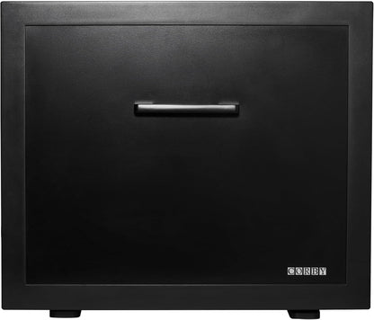 Corby Henley Minibar met laden, 45 liter, zwart, EU-stekker