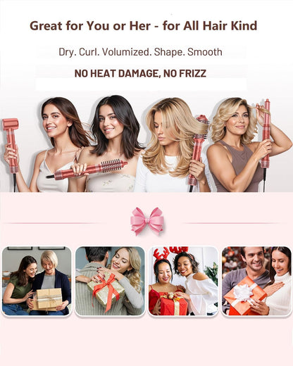 5-In-1 Air Styler – Föhnborstel – Krultang – Krulborstel – Volumeborstel – 110.000 Tpm Borstelloze Motor – 23 M/S Luchtstroom