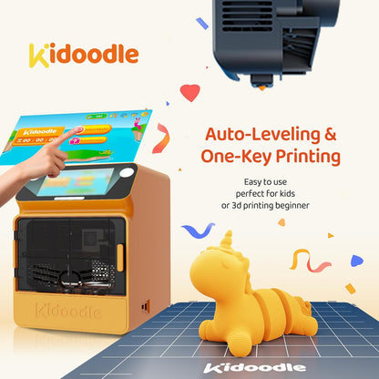Mini 3D-printer voor kinderen, veilig voor kinderen, speelgoed 3D-printer, STEM leerhulp, wifi en app-bediening, wekelijkse update, speelgoedbibliotheek, touchscreen, mini-formaat, gemakkelijk in te