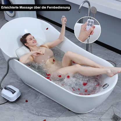 Badkuip Spa-Mat – Bubbelbadmat – Bubbelmat – Whirlpool Badmat – Badmat Met Kussen – 6 Snelheden – Anti-Slip Zuignappen