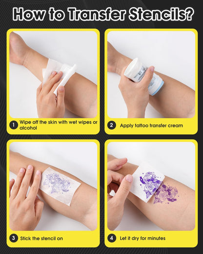 Phomemo M08F Tattoo Stencil Printer Bluetooth Tattoo Printer Machine A4 Professional Stencil Printer Drawing Thermal Tattoo Printer with 10pcs Transfer Paper - QUORE