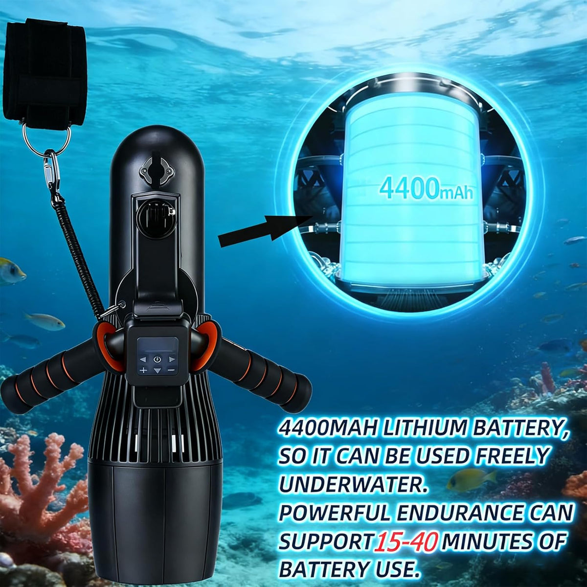 Onderwater Scooter 500W RC Sup Motor 10-Speed Schakelaar, 40M Diepte Zwembad Zee Scooter voor Jet Surfboard, 30M Waterdichte Tas